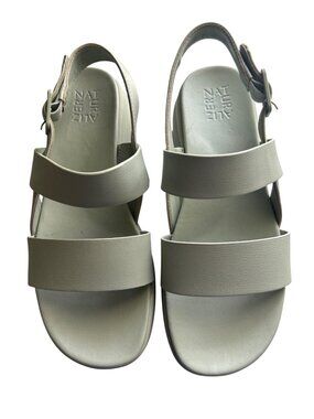 Naturalizer Womens Sage Green Adjustable Strap Sandals US 9.5W EU 40.5
